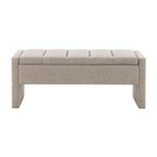 Modern Upholstered Large Bed End Bench With Storage