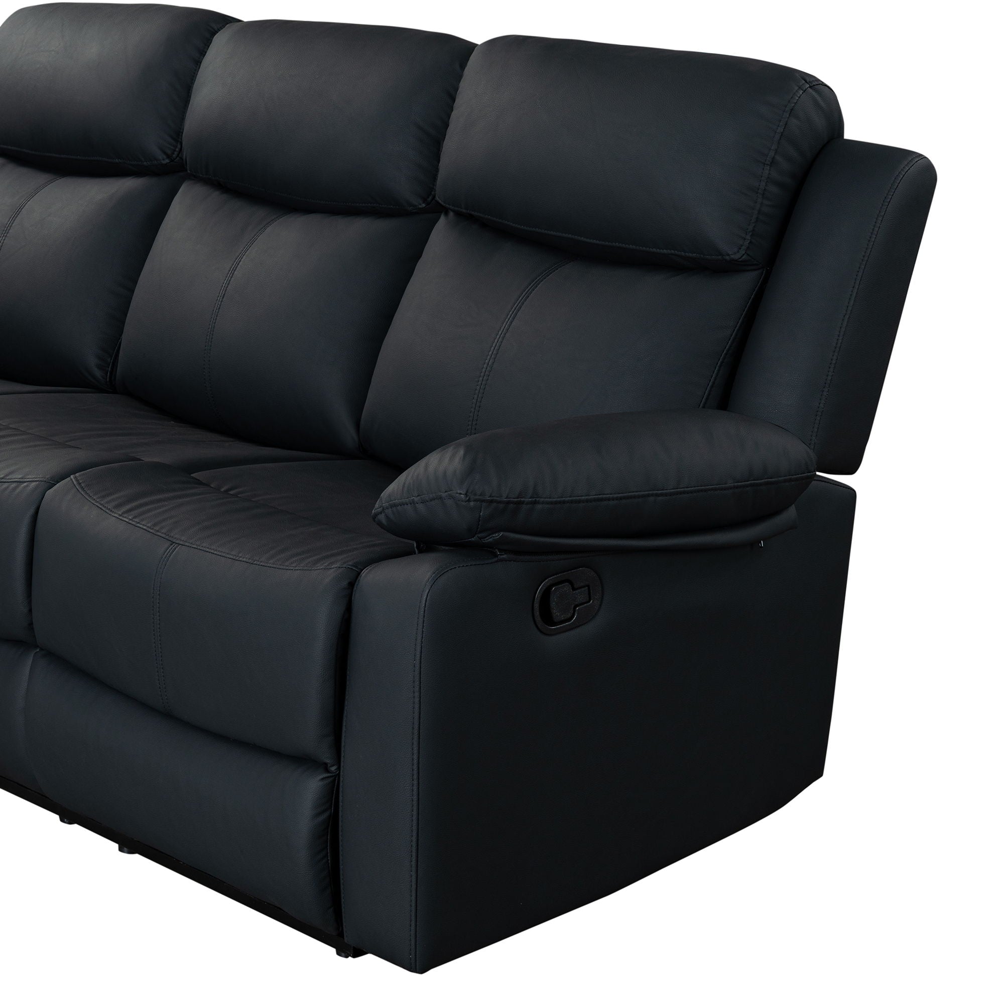 Blanche - Reclining Set With LED Lights, Speaker