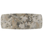 Malika - Ceramic Top Dining Table - Gray & Copper Cross Brushed