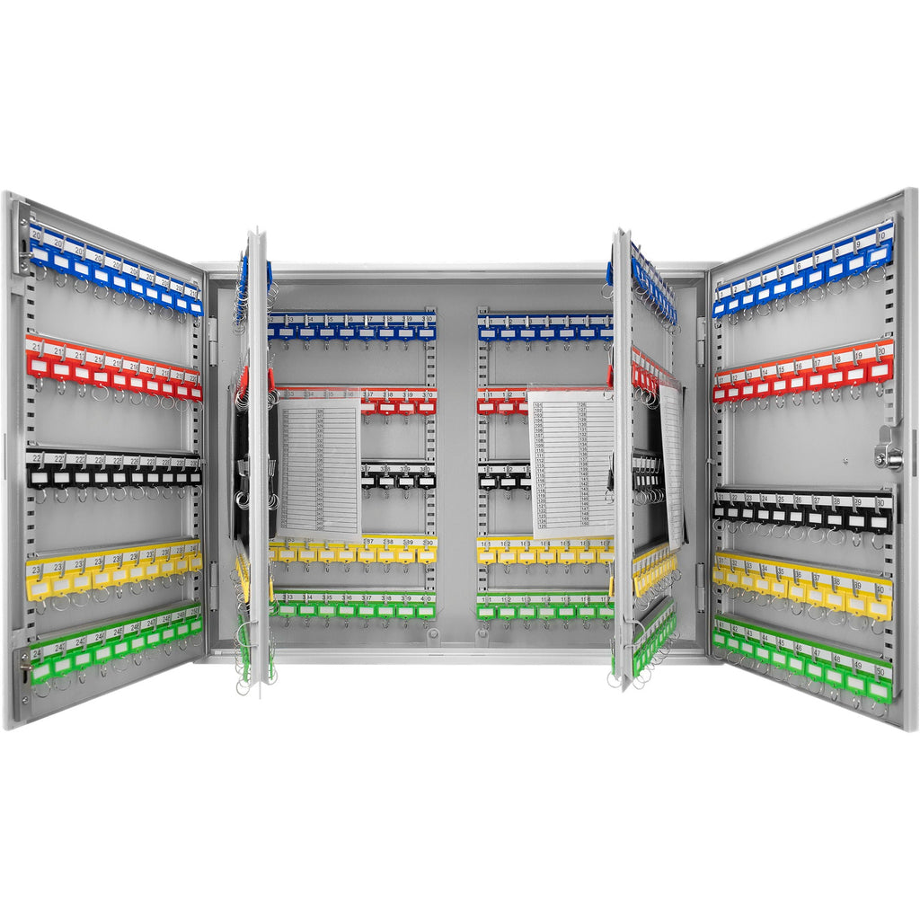 400 Keys Adjustable Key Lock Box With Digital Lock - Gray