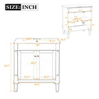 Bathroom Vanity Cabinet With Sink, Soft Close Doors, Storage Cabinet