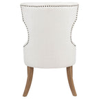 Baney Fabric Upholstered Dining Side Chair Beige and Rustic Honey