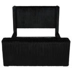 Centergrove Upholstered California King Wingback TV Bed Black