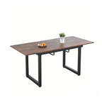 Square Extendable Dining Table With Metal Legs