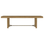 Arini 7-piece Extension Leaf Dining Table Set Sand Wash