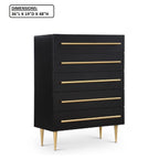 Contemporary 5 Drawer Chest For Bedroom