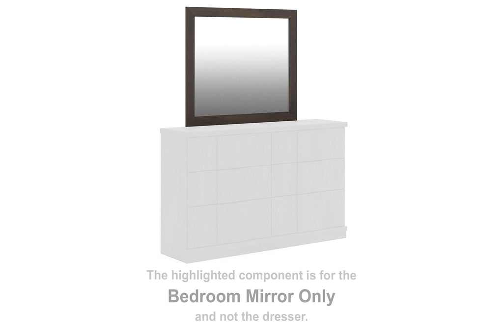 Shaehartin - Bedroom Mirror - Dark Brown