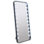 Canton 32 x 71 Inch LED Standing Mirror with Speakers Black
