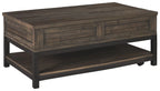 Johurst - LIFT TOP COCKTAIL TABLE - Grayish Brown