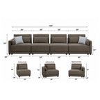 Rylie - Modular Sectional Sofa With Toss Pillows