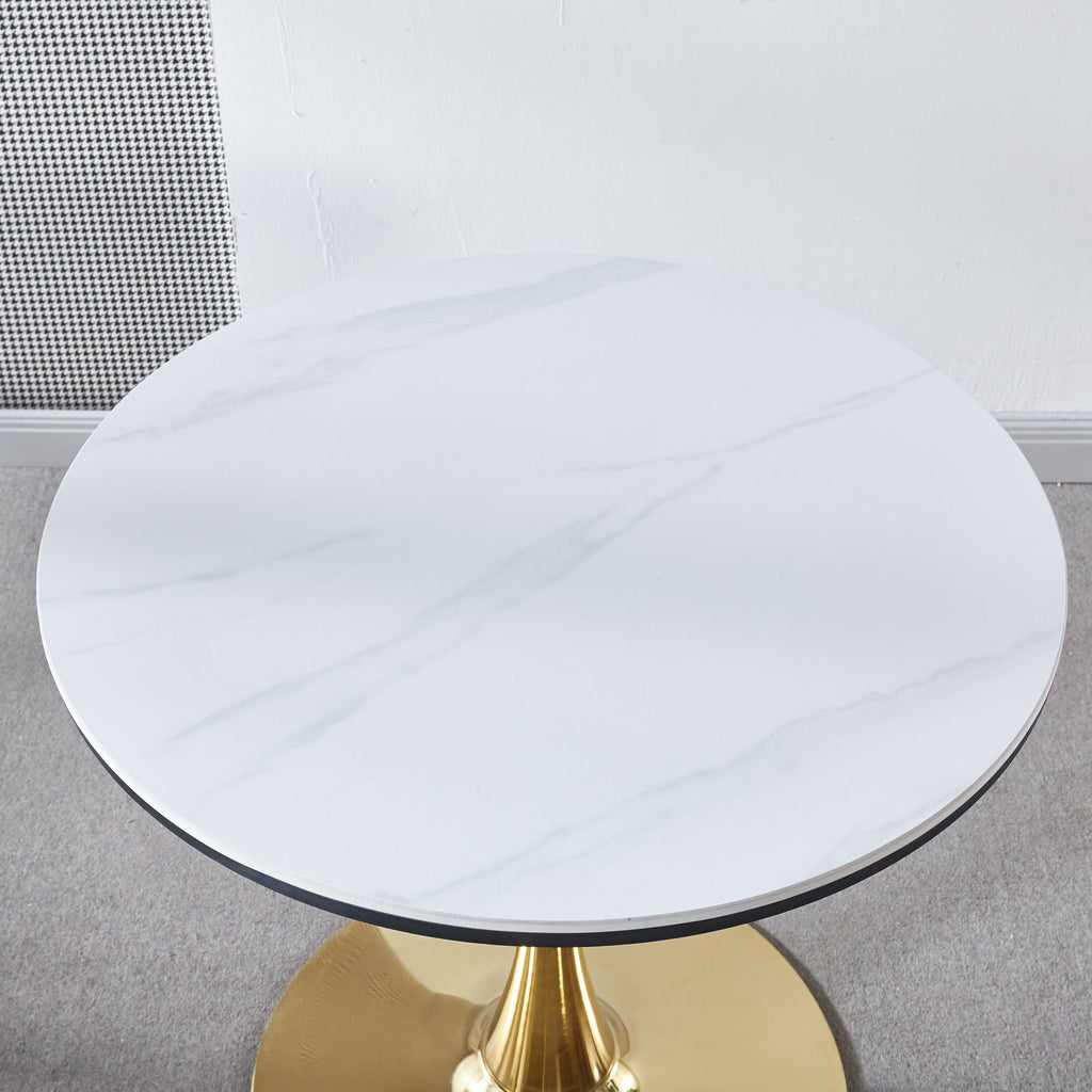Tulip Table Mid-Century Dining Table With Round Table Top, Pedestal Dining Table, End Table Leisure Coffee Table