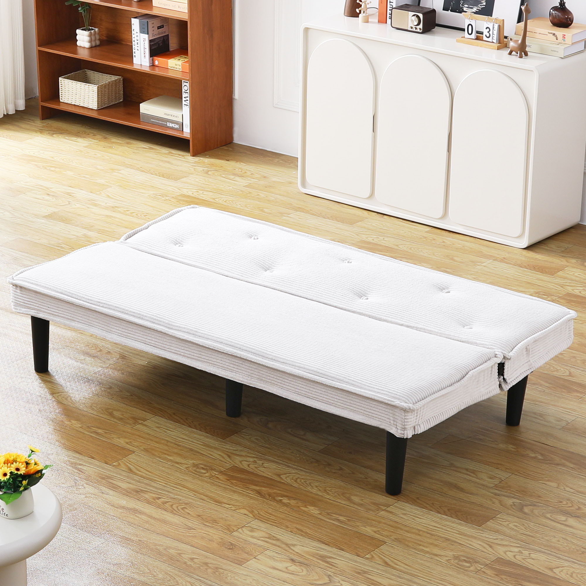 Versatile Sofa Bed With Solid Wood Frame