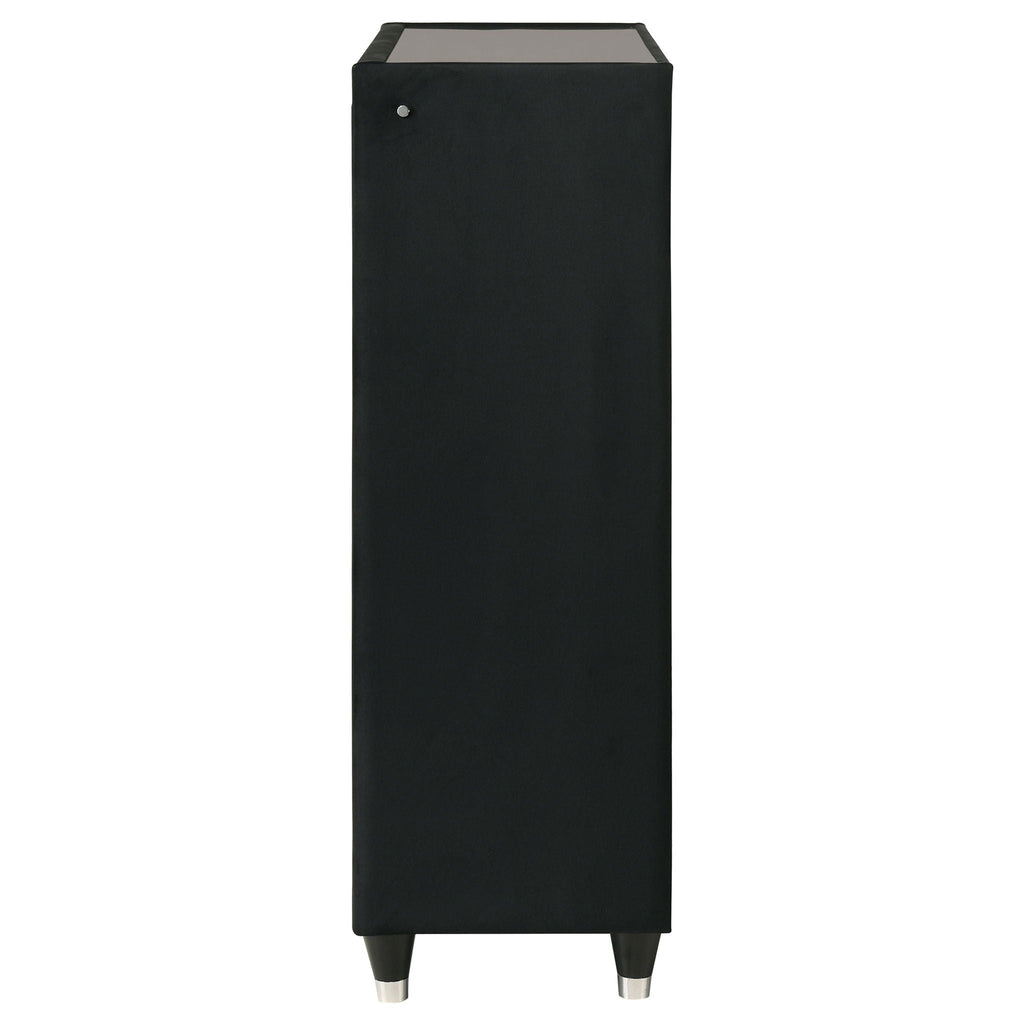 Lorient 5-drawer LED Chest of Drawers Black