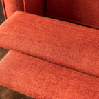 Mid-Century Modern Recliner With Button Tufted Waffle Stitch