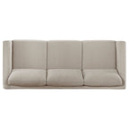 Islington 2-piece Upholstered Panel Arm Sofa Set Taupe