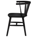 Jeffries Windsor Wood Dining Side Chair Black (Set of 2)