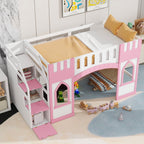 Loft Bed With Storage Staircase And Windows