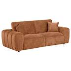 Burnett 2-piece Chenille Upholstered Sofa Set Burnt Orange