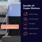 12" Refresh Hybrid Cooling Fast Responding Latex Foam And Coil Mattress