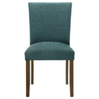 Paxton Upholstered Dining Side Chair Teal Blue (Set of 2)