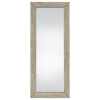 Cadence Tempered Glass Full Length Mirror Grey Washed Oak
