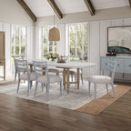 Triad - Double Pedestal Dining Table With Leaf - Sand