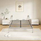 Queen Size Vertical Murphy Wall Cabinet Folding Bed With Automatic Legs - Gray