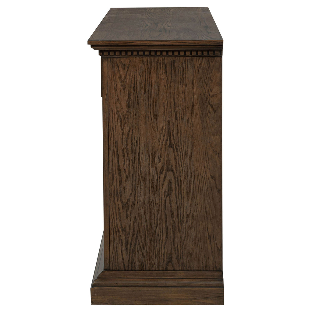 Ridgewell 2-drawer 4-door Dining Server Dark Oak