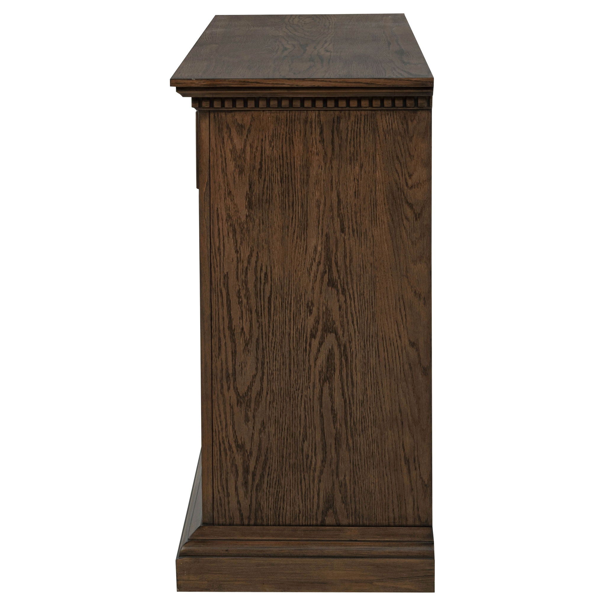 Ridgewell 2-drawer 4-door Dining Server Dark Oak