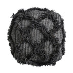 Jumanji - Handcrafted Wool And Cotton Pouf - Brown