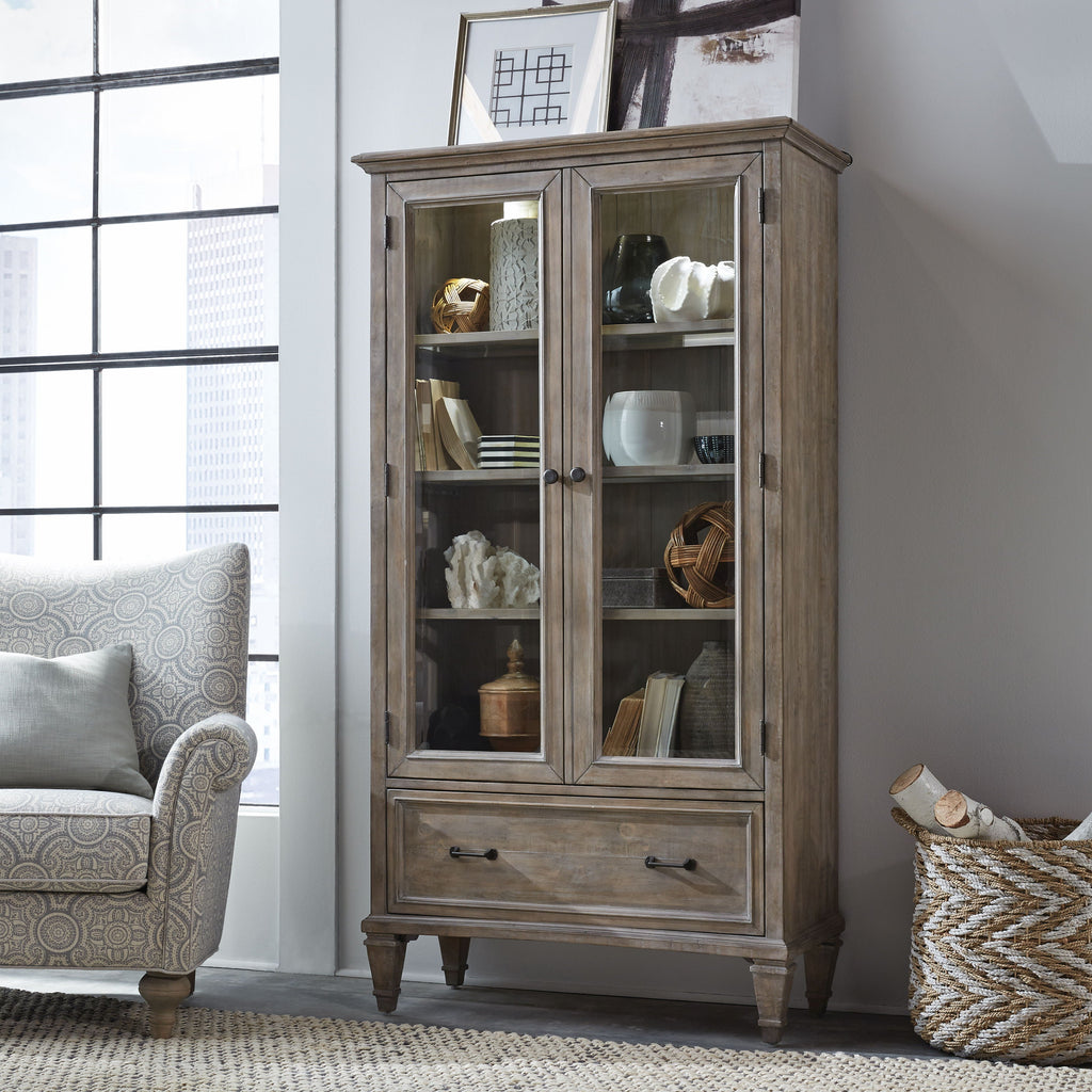 Lancaster - Door Bookcase - Dove Tail Gray