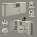 Ingram - Server - Ceramic Top & Light Gray