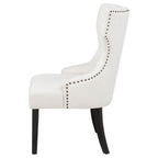 Baney Fabric Upholstered Dining Side Chair Cream and Black