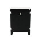 Lotus - Accent Table - Mirrored & Faux Ice Cube Crystals