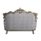Miliani - Loveseat With 3 Pillows - Fabric & Antique Bronze