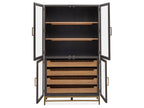 Lindon - Two Tone Dining Cabinet - Dark Brown