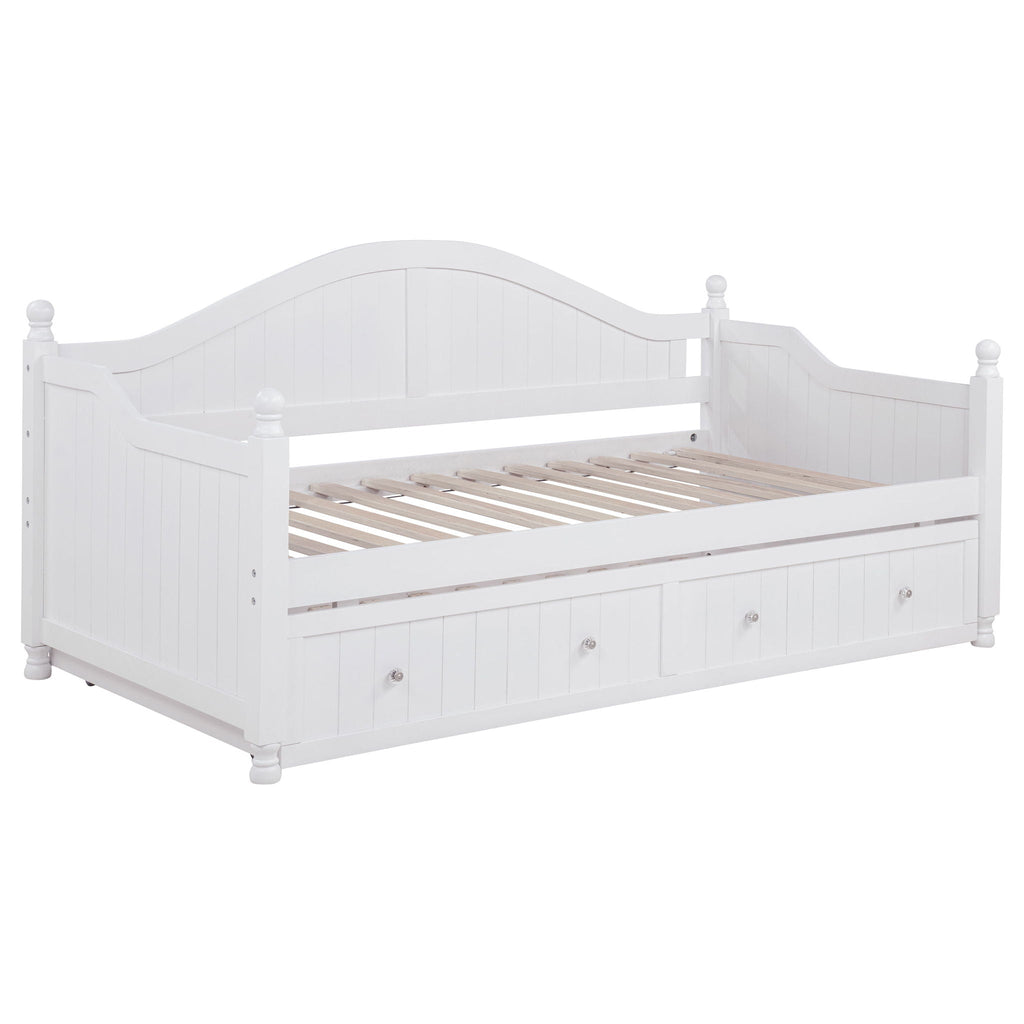 Julie Ann Wood Twin Daybed with Trundle White