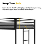 Adam - Twin Loft Bunk - Black
