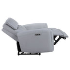 Jeromie - Power Motion Loveseat With USB Port - Gray Synthetic Leather