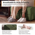 Modern Ottoman Foot Rest With Woven Design