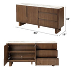 Harvey - Server With Ceramic Top - Walnut
