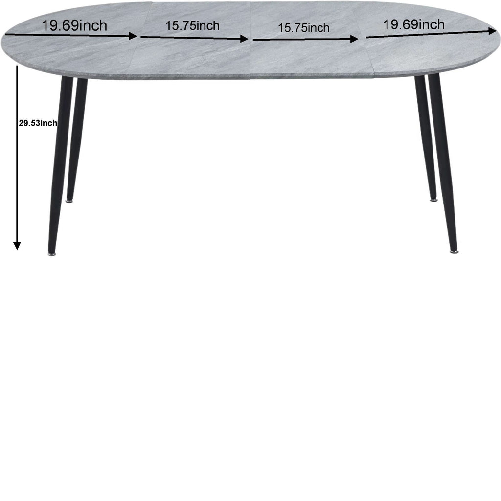 Extensible Table, Dining Table, Office Table, Coffee Table Metal Leg