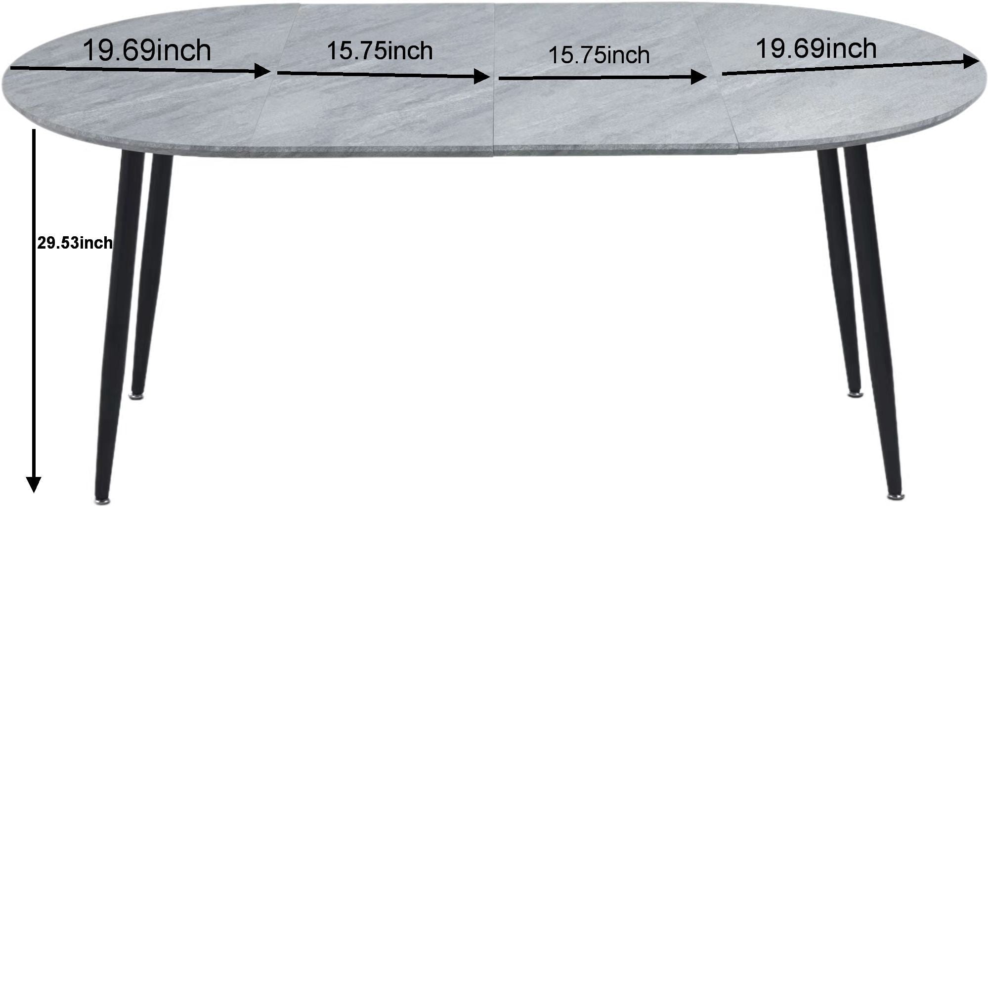 Extensible Table, Dining Table, Office Table, Coffee Table Metal Leg