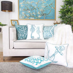 Seahorses Pillow Cover With Matching Back