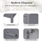 Bathroom Vanity With Integrated Undermount Ceramic Sink, 2 Doors And 1 Drawer, Soft Close Hinges