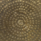 Drum Accent Side Table, Hammered Texture