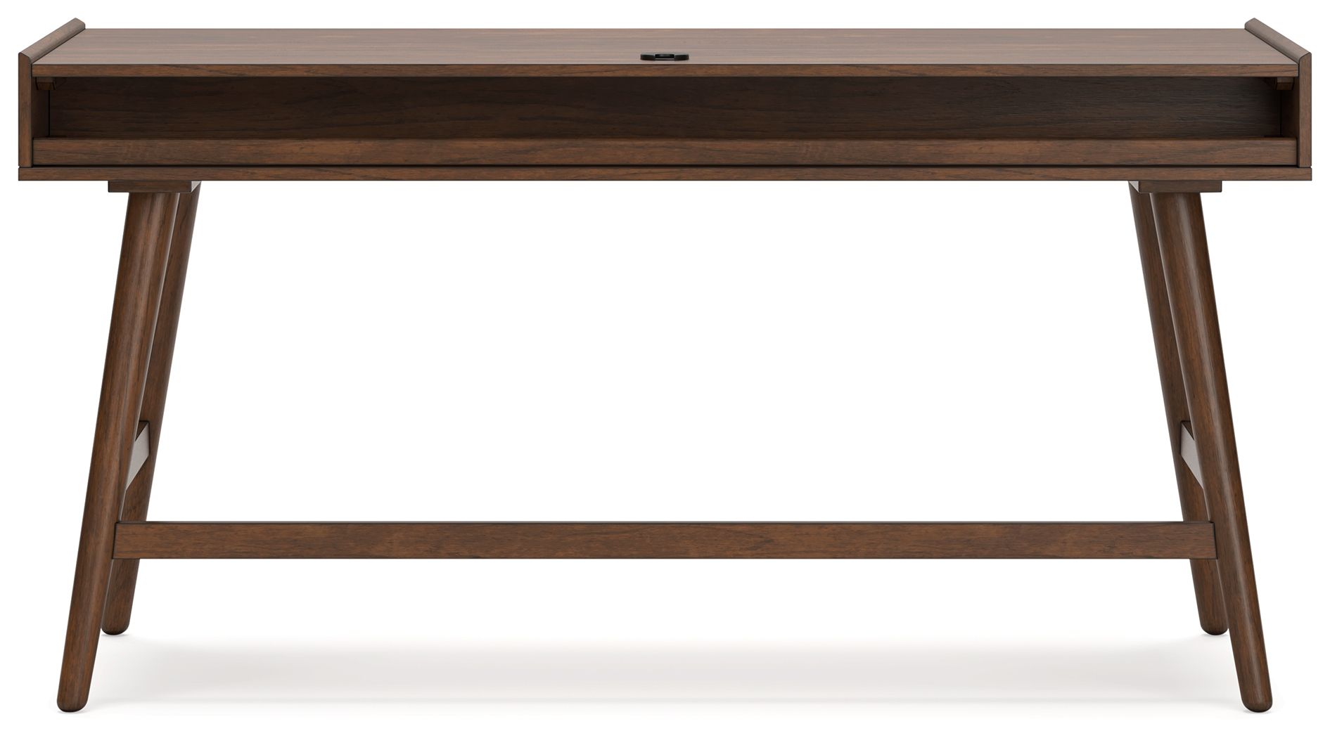 Lyncott - 3 Pc. - Home Office Desk, Chair, Bookcase - Brown