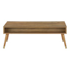 Coffee Table, Accent, Cocktail, Rectangular, Storage, Living Room, Wood Legs, Mid Century - Walnut