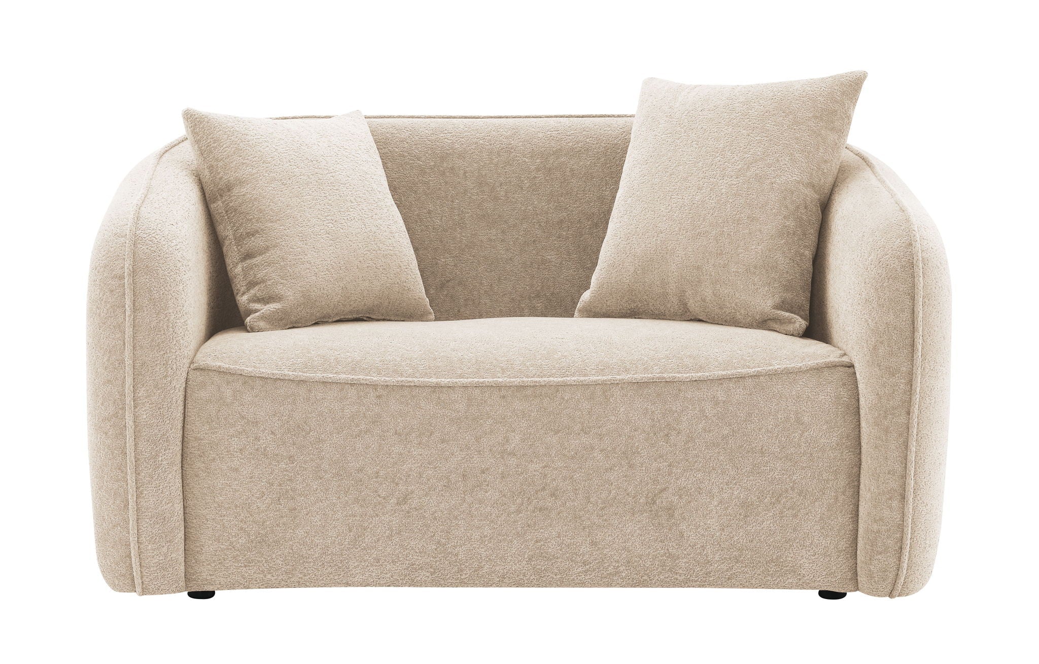 Keith - Loveseat With 2 Matching Color Toss Pillows