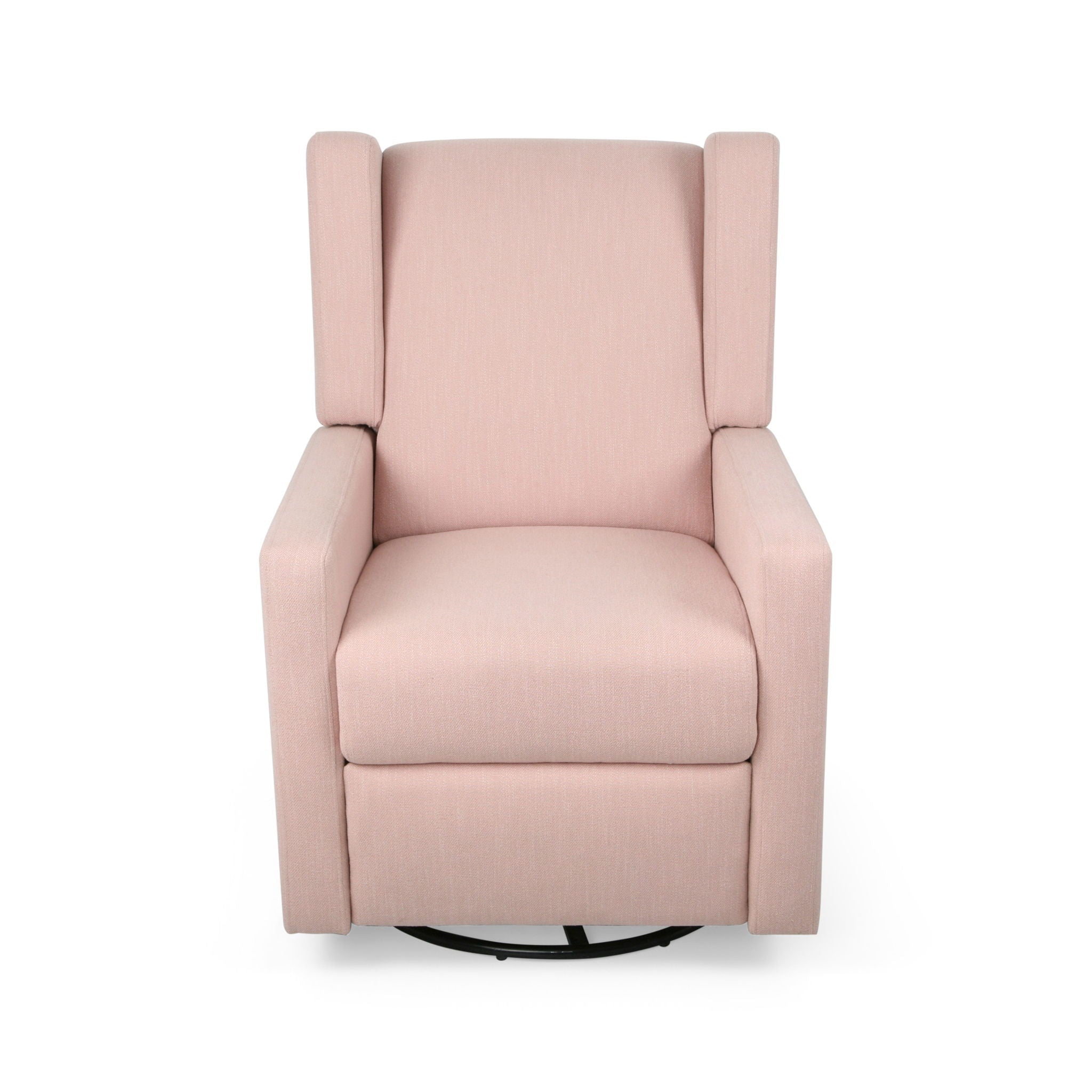 Landau Contemporary Fabric Upholstered Swivel Recliner